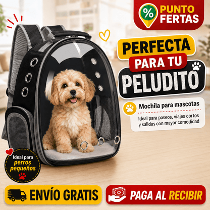 Mochila Bolso Transparente Mascota
