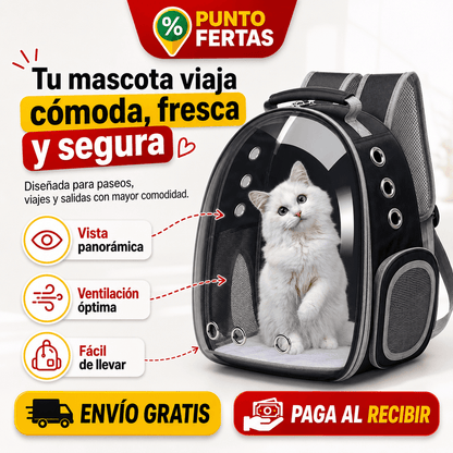 Mochila Bolso Transparente Mascota